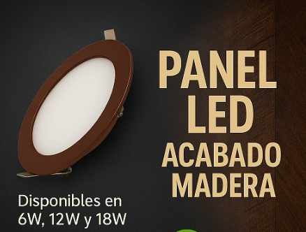 PANEL LED MADERA